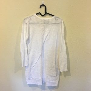 LOFT Tops - NWT LOFT white lace up long sleeve top LOFT Tops - NWT LOFT white lace up long sleeve top